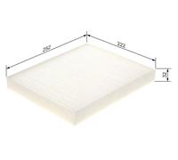 Cabin Air Filter (Pollen Filter) Fits VW Polo Seat Ibiza Bosch 1 987 435 135