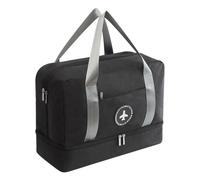 Cabin Bag Foldie Travel Carry On Duffel Bag Waterproof Carry On Luggage Lightweight Travel Luggage for Sports Mini Gym Travel-Gifts for Women Vacation Luux Travel Megabag-Travel-Bags (Z-Black)