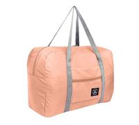Cabin Bag Foldie Travel Carry On Duffel Bag Waterproof Carry On Luggage Lightweight Travel Luggage for Sports Mini Gym Travel-Gifts for Women Vacation Luux Travel Megabag-Travel-Bags (Pink)