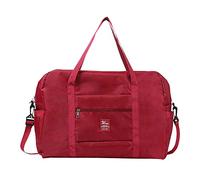 Cabin Bag for easyJet Underseat Cabin Bag Lightweight Large Foldable Duffel Bag Nylon Holdall Hand Luggage Case Carry on Luggage Flight Bag Baggage Organiser Storage (Red)