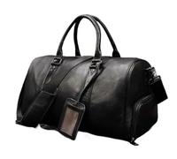 Cabin Bag Men Genuine Leather Travel Bag Duffel Large Capacity Travel Handbag Black Man Weekend Bag Carry On Luggage Fitness Bag(2)
