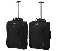 Cabin Bag with Wheels Set of 2 Lightweight Hand Luggage for Maximum Ryanair size