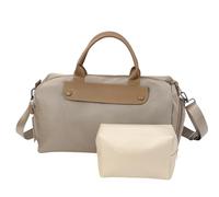 Cabin Bags 40x20x25 Underseat - Small Carry On Bag for Planes - Women Weekend Bags with Shoe Compartment & Cosmetic Bag for Travel, Gym, Dance, Yoga - Khaki