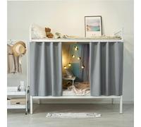 Cabin Bottom Bunk Bed Curtains Drapery Blackout Drapes Single Bed Tent Curtain Lightproof Dustproof Dormitory Bedding Canopy Students Shading Bedding Privacy Draperies Cloth for Single Sleeper Dorm