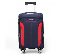 Cabin Carry on Suitcase 20" Lightweight 4 Wheels Spinner 3-Digit Combination Lock Soft Shell Luggage Hand Luggage Flight Bag for EasyJet Ryanair Birtish Airways and All Other Airlines 58x37x26