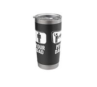 Cabin Crew Your Dad My Dad Daughter Funny Flight Attendant Stainless Steel Insulated Tumbler