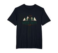 Cabin Days: Rustic Mountain Retreat Outdoor Adventure T-Shirt, Men's Big and Tall, Black, 5X Tall