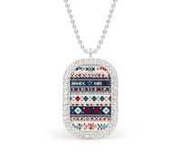 Cabin Fair Isle Funny Pendant Necklace for Women Personalized Fashion Jewelry Diamond Necklaces for Wedding Birthday Gold Silver