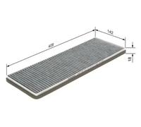 BOSCH 1 987 432 310 Pollen filter