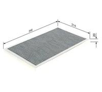 BOSCH 1 987 432 333 Pollen filter