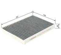 Cabin filter Activated Carbon Filter 1 987 432 361 BOSCH for BMW 5 5 Touring