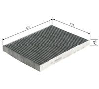 Cabin filter Activated Carbon Filter 1 987 432 377 BOSCH for FIAT LANCIA