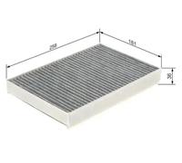 Bosch R5573 - Cabin Filter activated-carbon