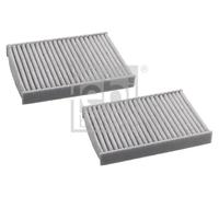 febi bilstein Cabin Filter Set, 49649, Air Filter for BMW 5'er, 7'er
