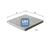 Cabin filter Activated Carbon Filter 54.117.00 UFI for TOYOTA SUBARU