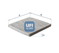 Cabin filter Activated Carbon Filter 54.117.00 UFI for TOYOTA SUBARU