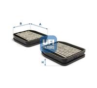 Cabin filter Activated Carbon Filter 54.132.00 UFI for MERCEDES-BENZ E-CLASS