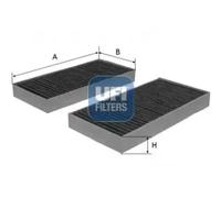Cabin filter Activated Carbon Filter 54.152.00 UFI for HONDA STREAM
