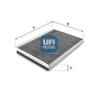 UFI Filters, Cabin Air Filter 54.161.00, Suitable for Cars, Applicable to Various Models of Mercedes Benz and Volkswagen