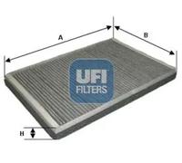 UFI Cabin Air Filter Activated Carbon 33mm Height Fits Renault Espace 54.174.00