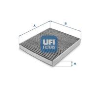 Cabin filter Activated Carbon Filter 54.199.00 UFI for SEAT SKODA AUDI VW