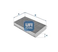 Cabin filter Activated Carbon Filter 54.217.00 UFI for RENAULT MEGANE III Coupe
