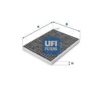 Cabin filter Activated Carbon Filter 54.233.00 UFI for RENAULT KOLEOS I