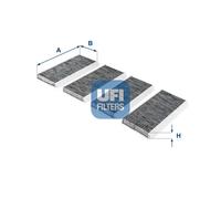 UFI Filters, Cabin Air Filter 54.255.00