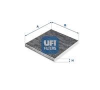 Cabin filter Activated Carbon Filter 54.256.00 UFI for ALFA ROMEO GIULIETTA
