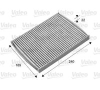 Cabin filter Activated Carbon Filter 715661 VALEO for FORD FIESTA VI ECOSPORT