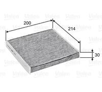 Valeo Cabin Air Filter 715747 Activated Carbon CLIMFILTER PROTECT Fits Ford Transit Mk6