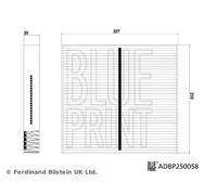 BLUE PRINT ADBP250058 Pollen filter