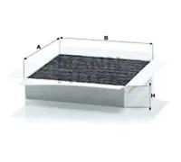 Cabin filter Activated Carbon Filter CUK 2032 MANN-FILTER for SMART CITY-COUPE