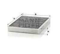 Cabin filter Activated Carbon Filter CUK 2736-2 MANN-FILTER for BMW BENTLEY