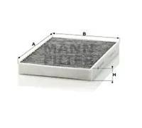 MANN-FILTER CUK 2736-2 Cabin Air Filter - CARS + TRANSPORTERS