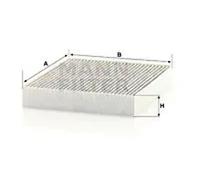 MANN Filter CUK28009 Cabin Air Filter Fits Ford Explorer Focus Kuga Ranger VW