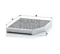 Cabin filter Activated Carbon Filter CUK 29 007 MANN-FILTER for FORD