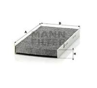 MANN-FILTER CUK 2956 Cabin Air Filter - Pollen Filter with Activated Carbon - for Trucks + Buses