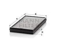MANN-FILTER CUK 3124-2 Cabin Air Filter - Pollen Filter with Activated Carbon - (set of 2) for Cars + Transporters