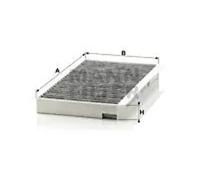 MANN-FILTER CUK 3139 Cabin Air Filter - Pollen Filter with Activated Carbon - for Cars + Transporters