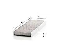Cabin filter Activated Carbon Filter CUK 45 004 MANN-FILTER