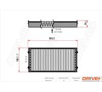 Cabin filter Activated Carbon Filter DP1110.12.0177 Drve+ for BMW X5 X6