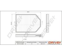 Cabin filter Activated Carbon Filter DP1110.12.0260 Drve+ for AUDI A8 D2