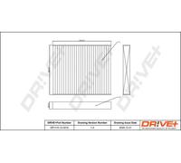 Cabin filter Activated Carbon Filter DP1110.12.0274 Drve+ for ALPINA BMW