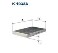 Cabin filter Activated Carbon Filter K 1032A FILTRON for AUDI 100 C3 Saloon