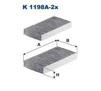 FILTRON K 1198A-2x Pollen filter