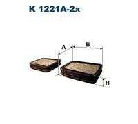 FILTRON K 1221A-2x Pollen filter