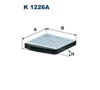 Cabin filter Activated Carbon Filter K 1226A FILTRON for VOLVO S80 I XC90 I