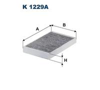 Cabin filter Activated Carbon Filter K 1229A FILTRON for CHEVROLET LADA