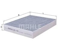 MAHLE LAK 1138 Interior Cabin Air Filter - Carbon Activated Pollen Filter - with odor protection - Car